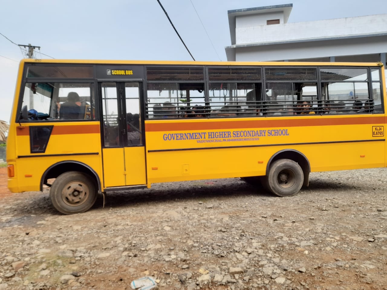 School Bus of GHSS Vaduvanchal